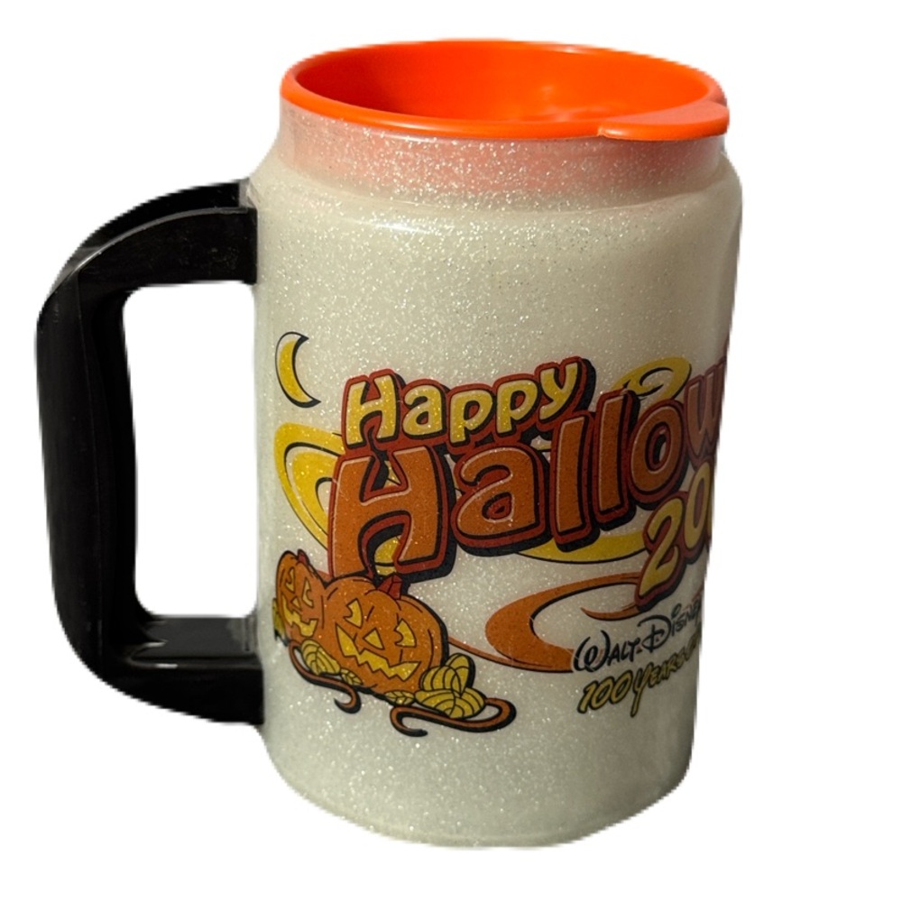 Vintage 2001 Walt Disney World Happy Halloween‎ Travel Mug Trick or Treat Mickey